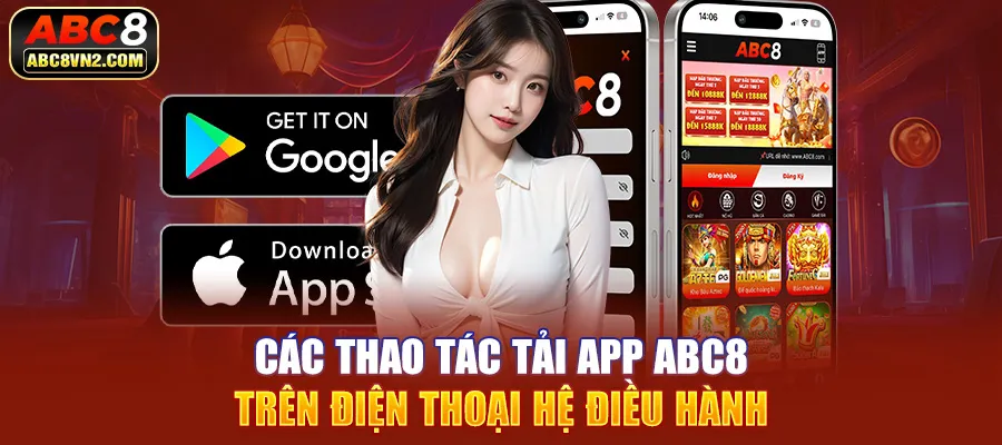 Các thao tác tải app ABC8 trên điện thoại hệ điều hành iOS